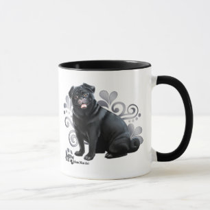 Black Pug Mug