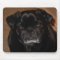 Black Pug Mug Mousepad