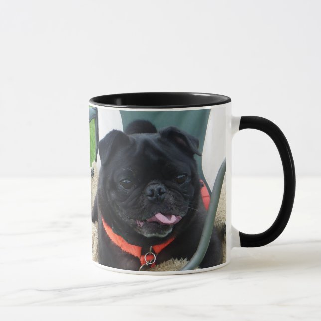 Black pug muggy mug (Right)