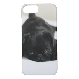 Black Pug Puppy iPhone 8/7 Case