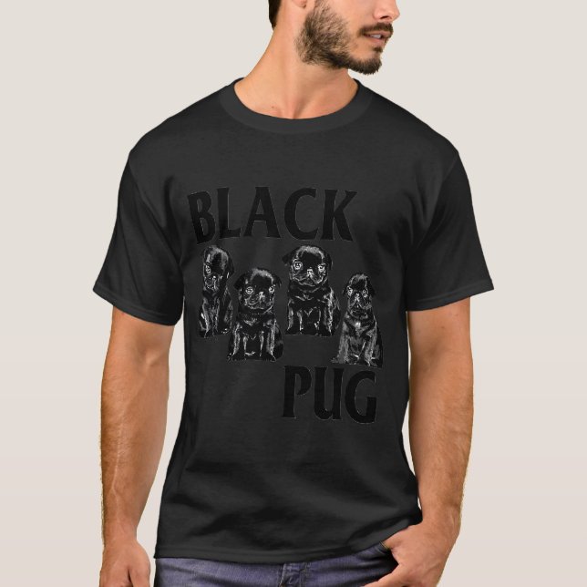 black pug T-Shirt (Front)