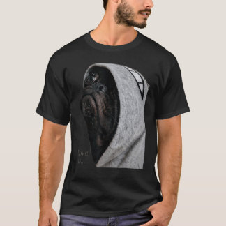 Black Pug Women Men Pug Mum Dad Life Tee Love Dog