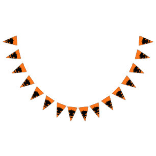 Black pumpkin bunting 