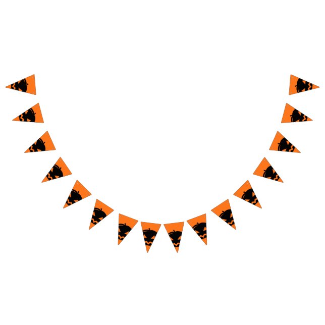 Black pumpkin bunting  (All)