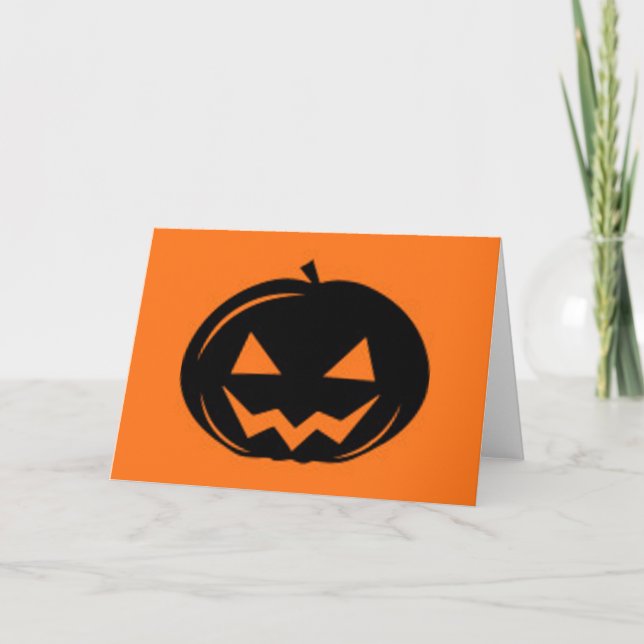 Black Pumpkin Card (Front)