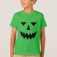 Black Pumpkin Face T-Shirt (Child)