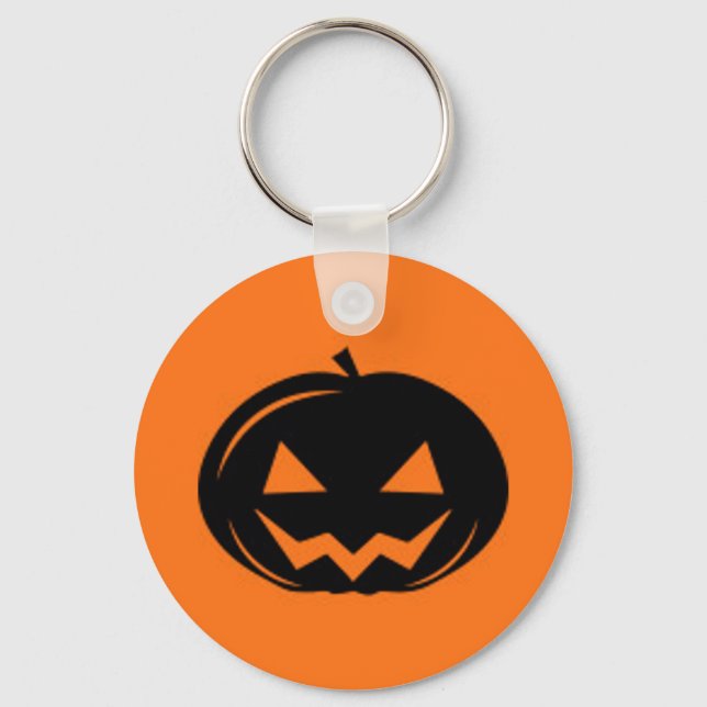 Black Pumpkin Key Ring (Front)