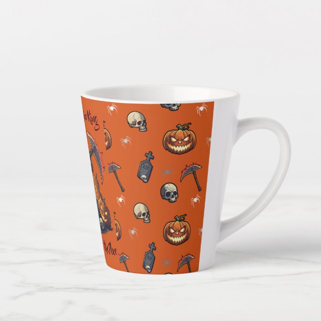 🖤 Black Pumpkin King Halloween Mug 🎃 (Right)