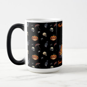 🖤 Black Pumpkin King Halloween Mug 🎃