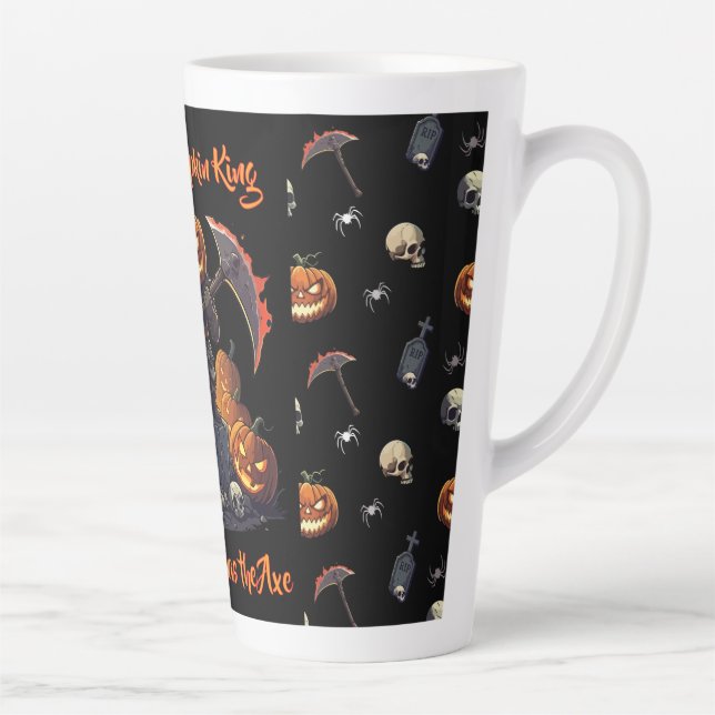 🖤 Black Pumpkin King Halloween Mug 🎃 (Right)