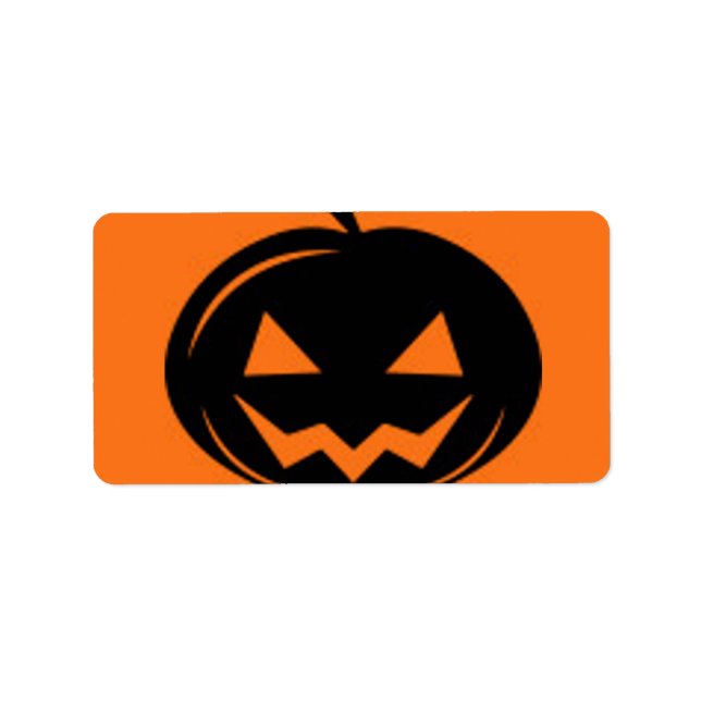 Black pumpkin label (Front)