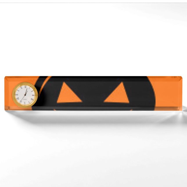 Black Pumpkin Nameplate (Front)