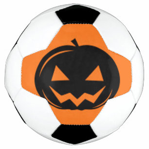 Black pumpkin soccer ball