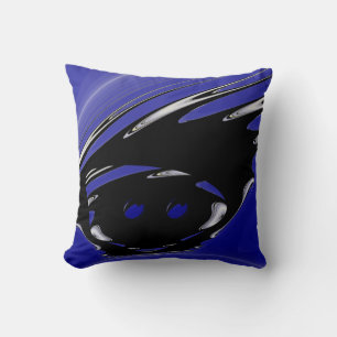 Black Punk Fractal Cushion