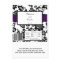 Black/Purple Floral Damask Wedding Candy Wrapper