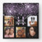 Black purple glitter dust custom photo collage