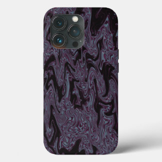 Black & Purple Wavy iPhone 13 Pro Case