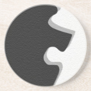Black Puzzle Coaster