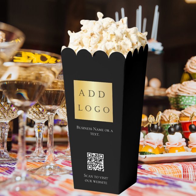 Black QR code business logo Favour Box (Creator Uploaded)