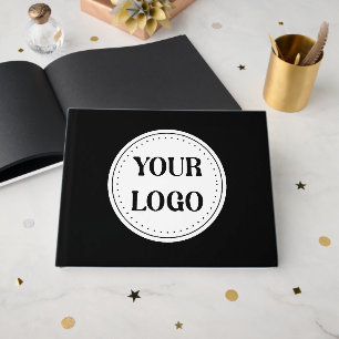 Black QR Code Logo   Modern & Elegant Business Guest Book