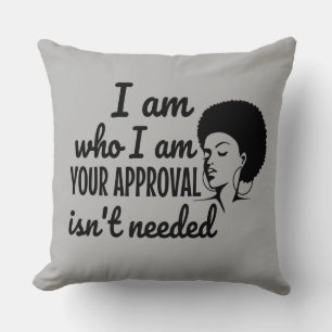 Black Queen Afro African American Cushion