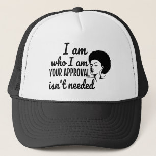 Black Queen Afro African American Trucker Hat