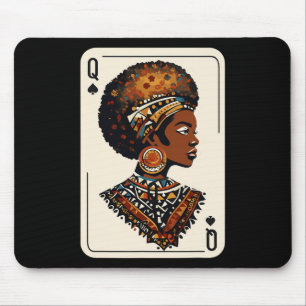 Black Queen Afro Drug Proud Melanin African Americ Mouse Pad