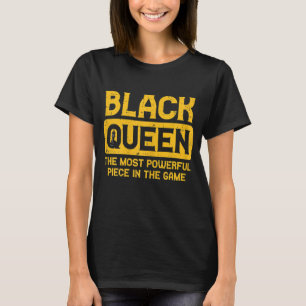 Black Queen Chess Black History Pride BLM African T-Shirt