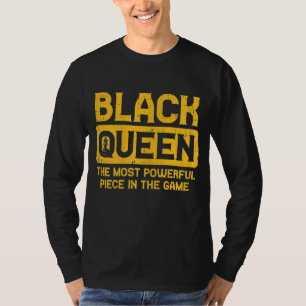 Black Queen Chess Black History Pride BLM African T-Shirt