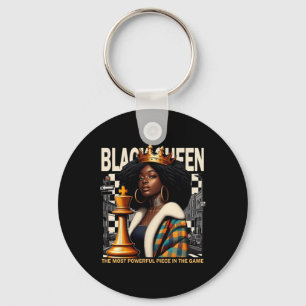 Black Queen Chess Empowerment Black Culture Costum Key Ring
