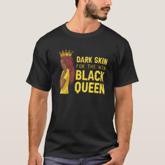 Black Queen Cool History Month Educated - Pride Af T-Shirt