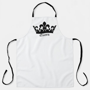 Black Queen Crown Apron