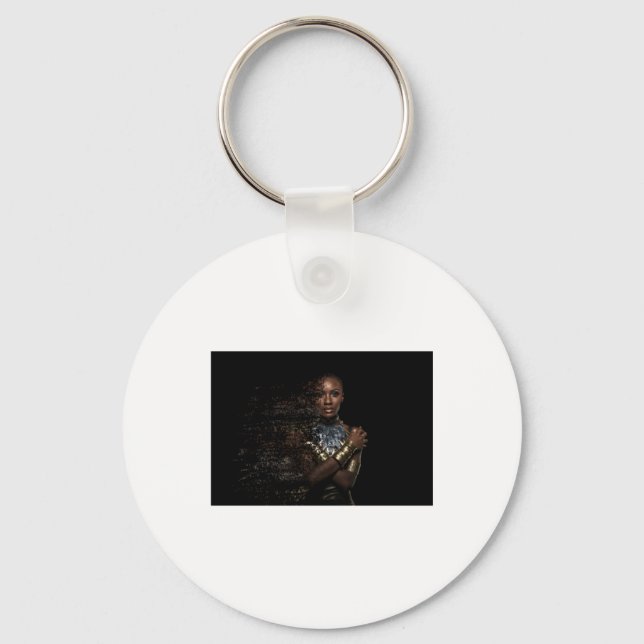 Black Queen Dispersion Sticker  Key Ring (Front)