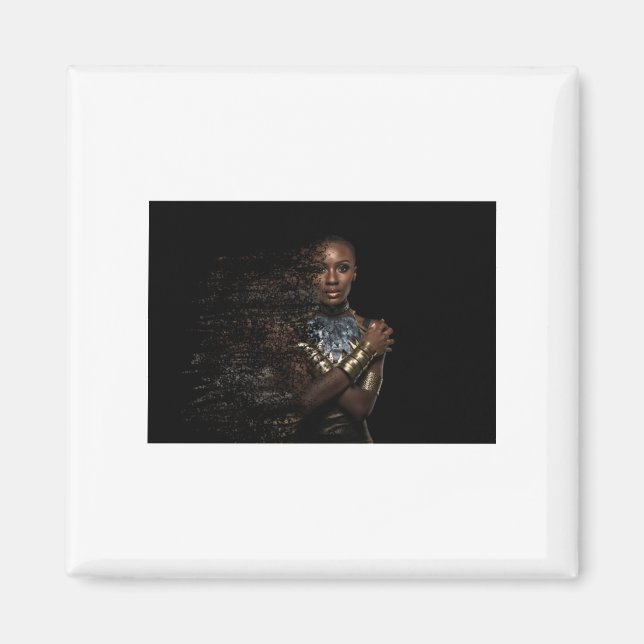 Black Queen Dispersion Sticker  Magnet (Front)