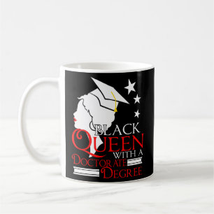 Black Queen Doctorate Phd Degree Graduation Africa Coffee Mug