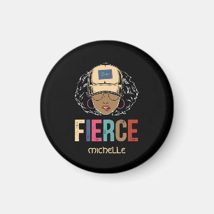 Black Queen   Fierce   Black Woman Magnet