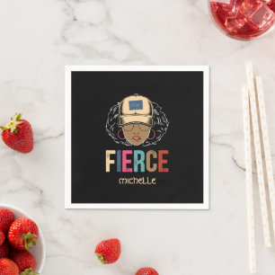Black Queen Fierce Black Woman Napkin