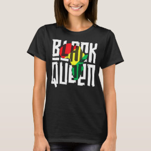 Black Queen For Women Girls History Month Africa_1 T-Shirt