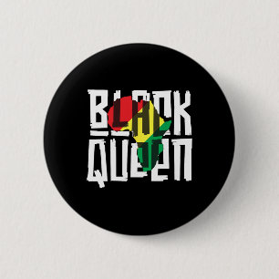 Black Queen For Women Girls History Month Africa  6 Cm Round Badge