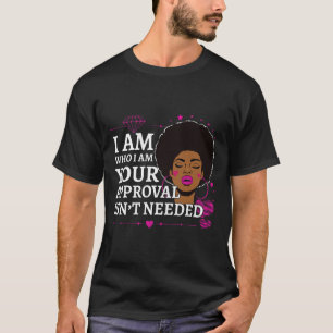 Black Queen Gifts Curly Natural Afro African Ameri T-Shirt