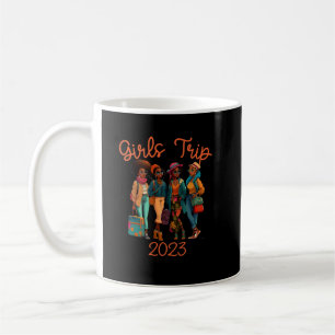 Black Queen Girls Trip African American Vacation Coffee Mug