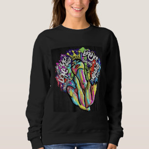 Black Queen Inspirational Graphic Sweatshirt