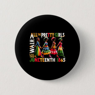 Black Queen Juneteenth 1865 Celebrate Freedom Cele 6 Cm Round Badge