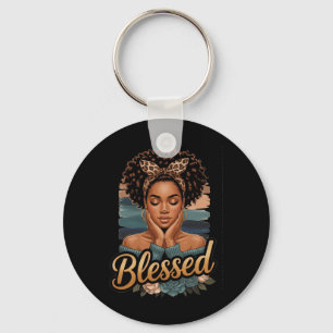 Black Queen Juneteenth History Pride Lion Royalty  Key Ring
