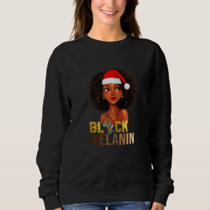 Black Queen Lady Curly Natural Afro African Americ Sweatshirt