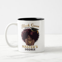 Black Queen Masters Degree Cute Graduation Gifts 
