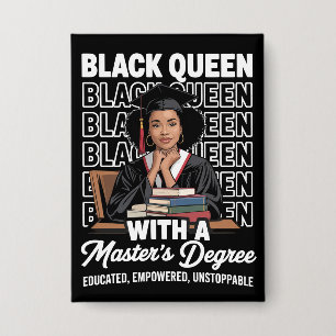 Black Queen Masters Degree Graduation Educated