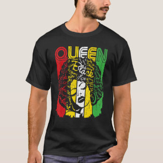 Black Queen Melanin African Black History Black Gi T-Shirt