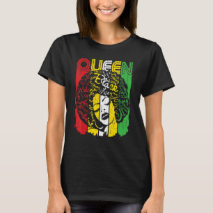 Black Queen Melanin African Black History Black Gi T-Shirt