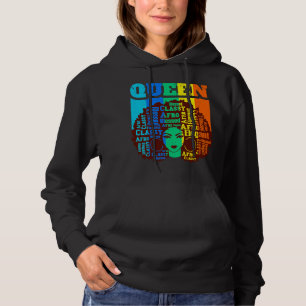 Black Queen Melanin Magic Sista Woman Queens Brown Hoodie
